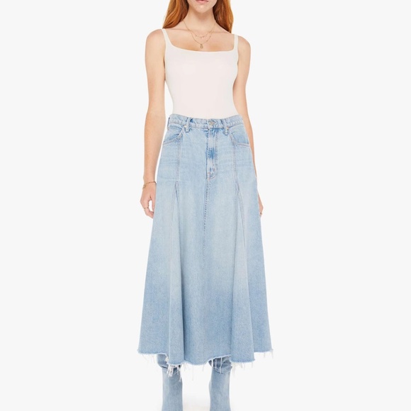 Mother The Full Swing Fray Skirt - Picture 1 of 11